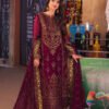 Purple Color Embroidered Chiffon Pakistani Suits