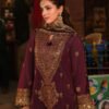 Purple Color Embroidered Twisted Silk Pakistani Suits Online