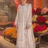 White Color embroidered chiffon pakistani suits