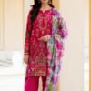 wine color printed pakistani suits online