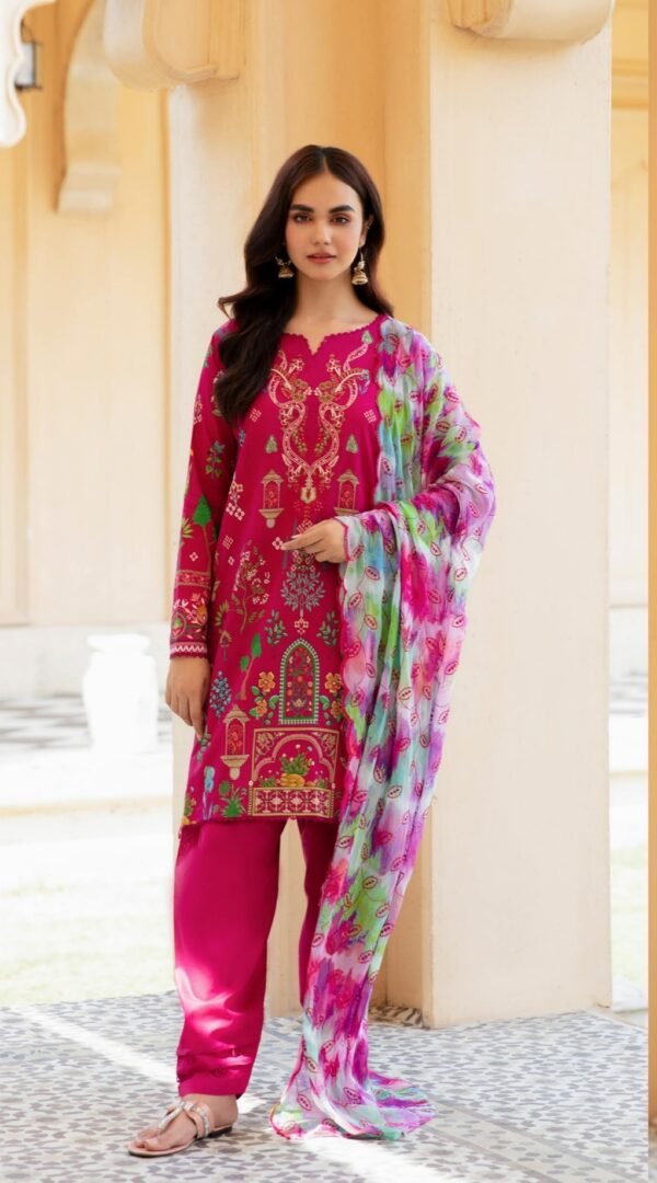 wine color printed pakistani suits online