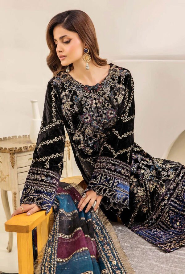 Adans Libas Velvet Edit Luxury Unstitched Pakistani Salwar Suits