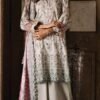 Off white unstitched embroidered pakistani salwar suits