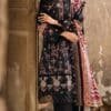 black color unstitched embroidered pakistani suits