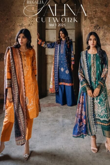 Salina Cutwork Embroidered Lawn 2025