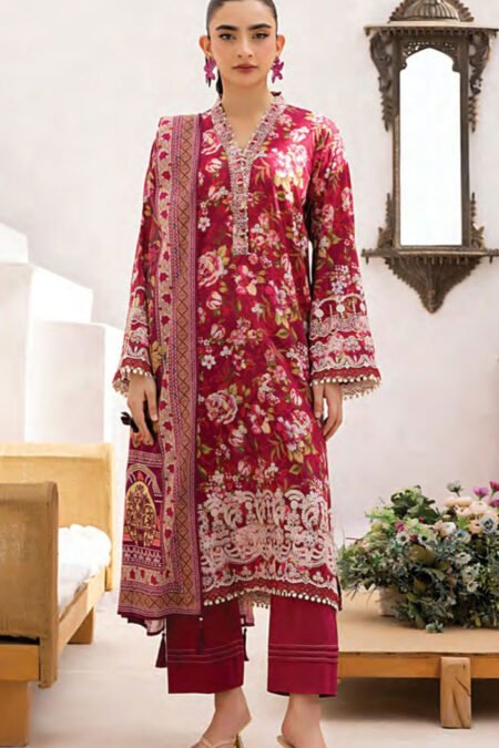 Lakhany Embroidered Lawn Suits - D01