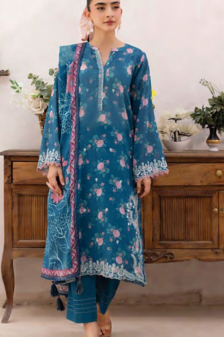 Lakhany Embroidered Lawn Suits - D02