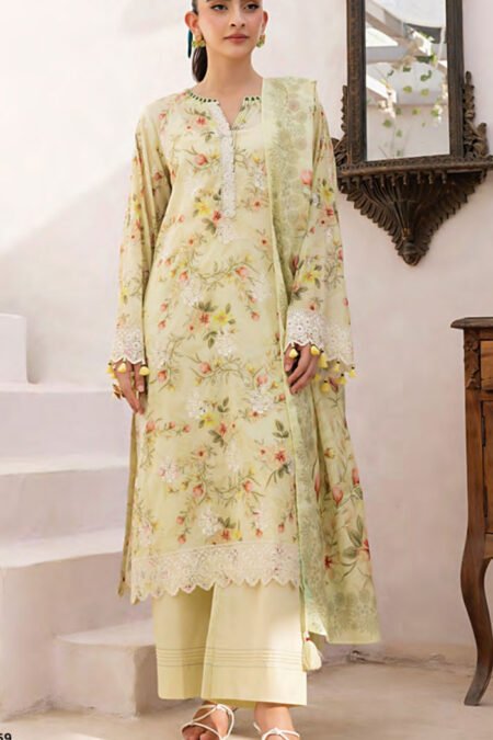 Lakhany Embroidered Lawn Suits - D03