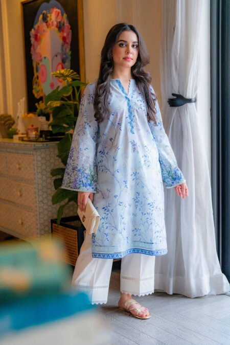 Sahar Selene Vol2 Unstitched Pakistani Lawn Kurtis - D03