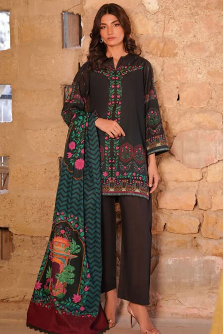 Sahar Selene Vol2 Unstitched 3 Piece Lawn Suit - D01