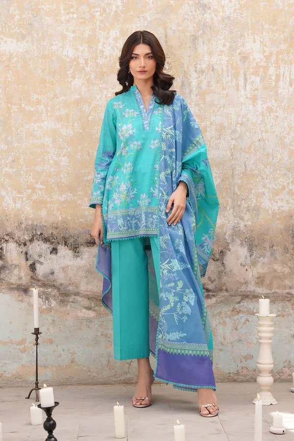 Sahar Selene Vol2 Unstitched 3 Piece Lawn Suit - D02
