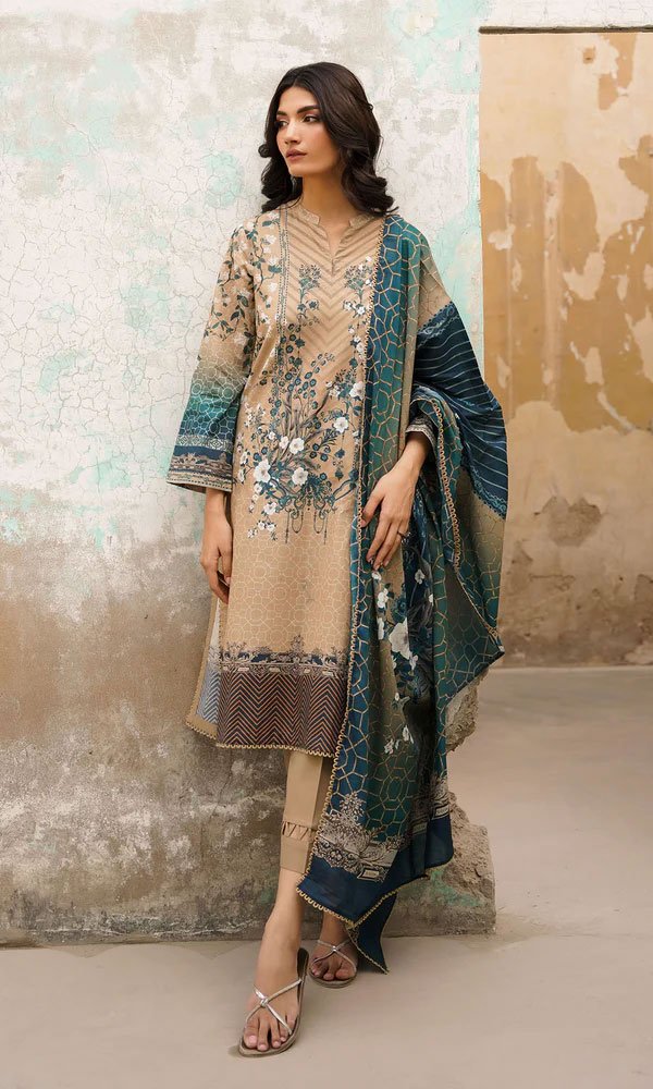 Sahar Selene Vol2 Unstitched 3 Piece Lawn Suit - D04