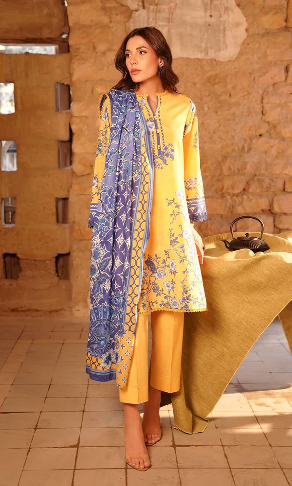 Sahar Selene Vol2 Unstitched 3 Piece Lawn Suit - D10