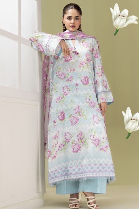 Home 3-Pieces Unstitched Pistachio Salwar Suit with Dupatta - SS006