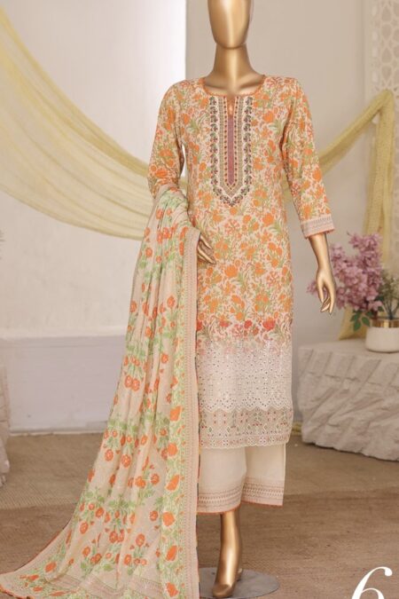Home Orange Embroidered Printed Salwar Kameez - 04