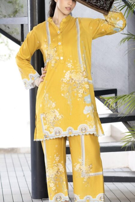 Yellow Color Ready to Wear Cord Set - SS04