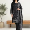 black & while lawn salwar kameez