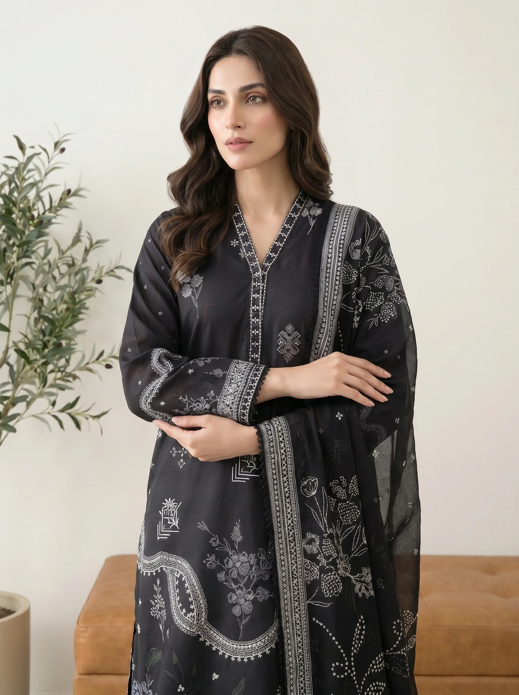 black lawn suit