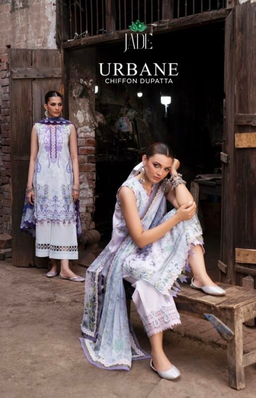 Urban Jade Salwar Kameez with Chiffon Dupatta 2026