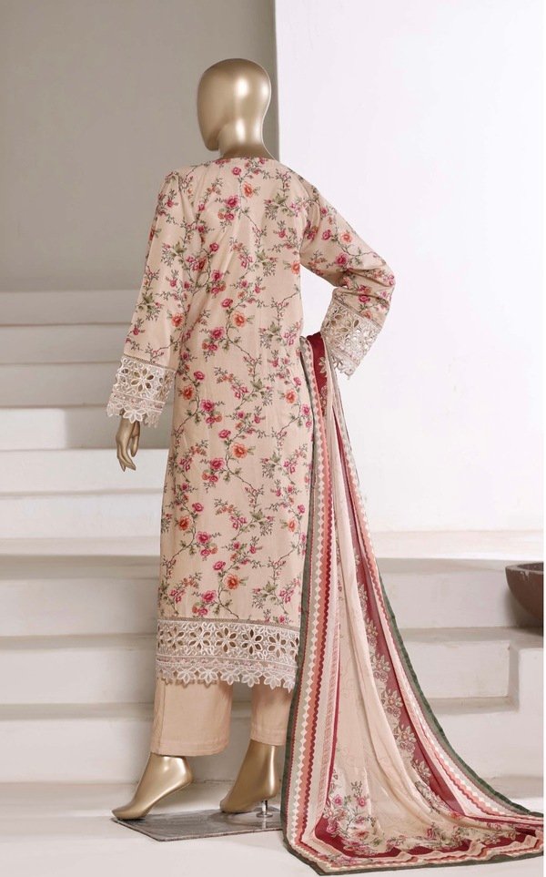 3-PC Embroidered Pakistani Lawn Salwar Kameez
